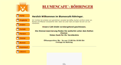 Desktop Screenshot of blumencafe-roehringer.de